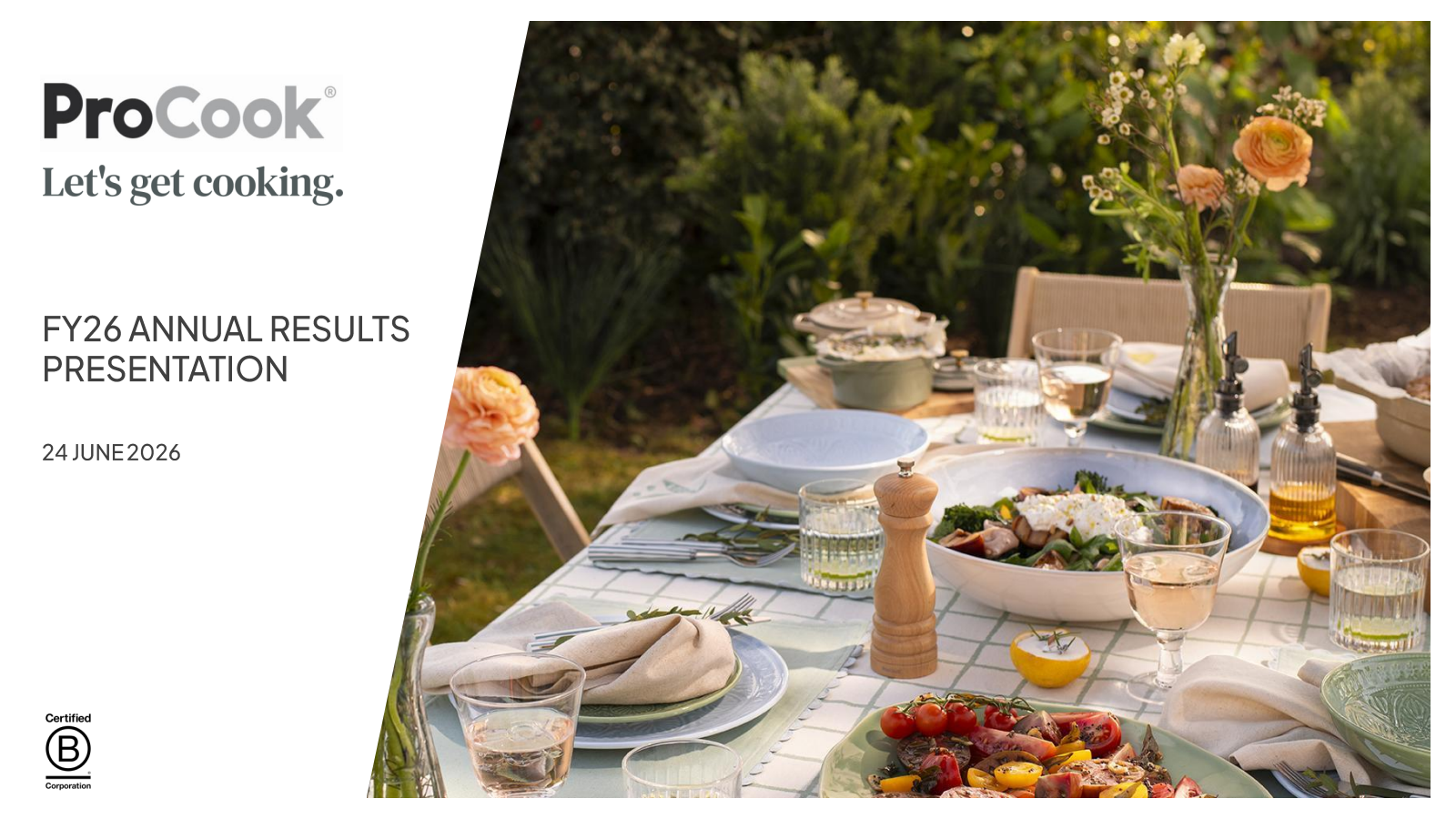 ProCook Group's H2 2026 Slide Deck