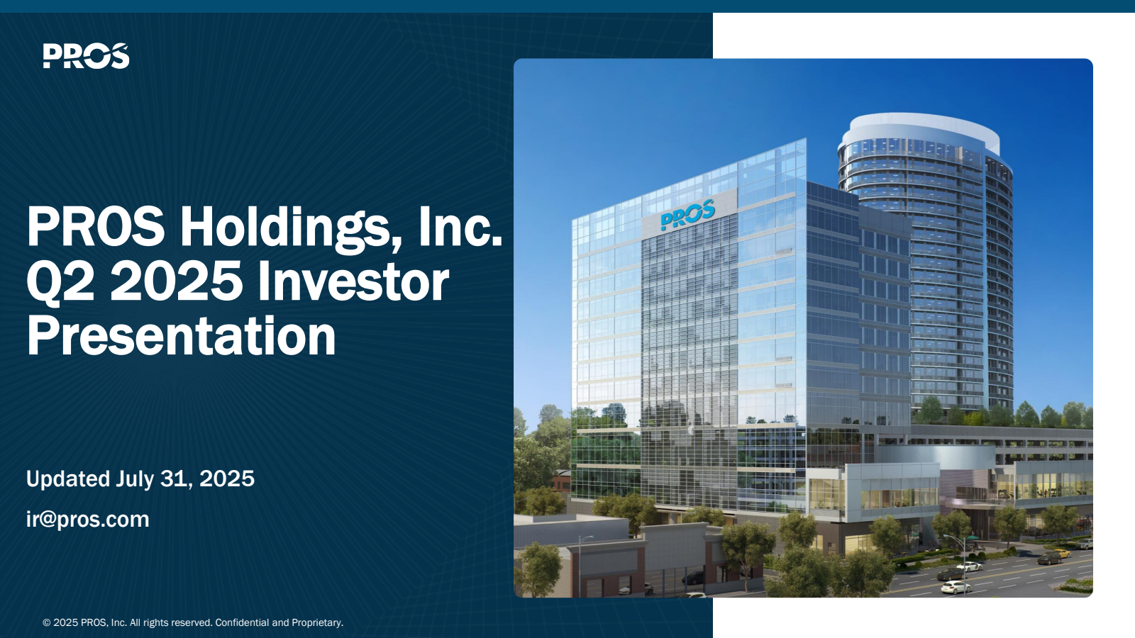 PROS's Q2 2025 Slide Deck