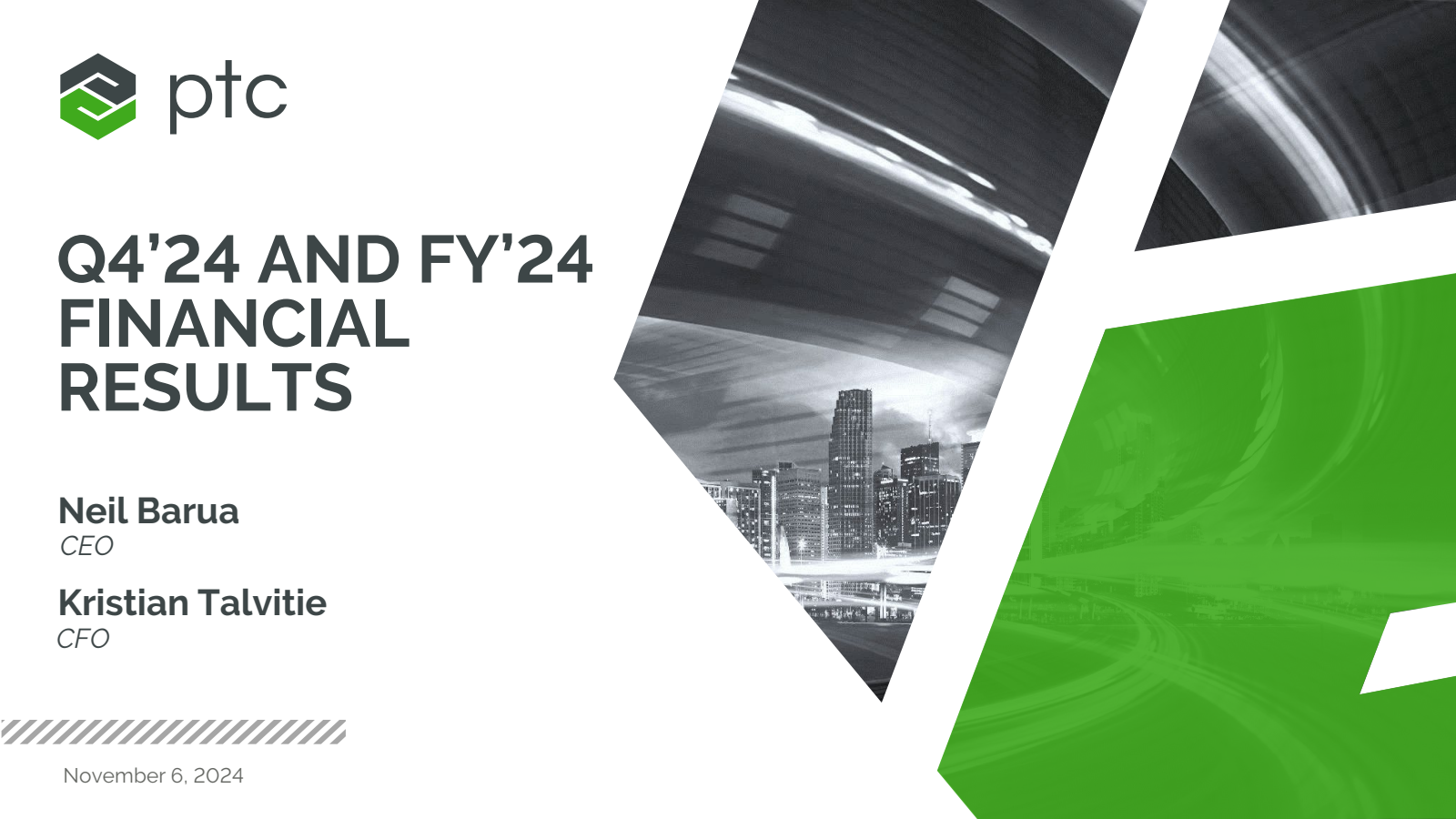 PTC's Q4 2024 Slide Deck