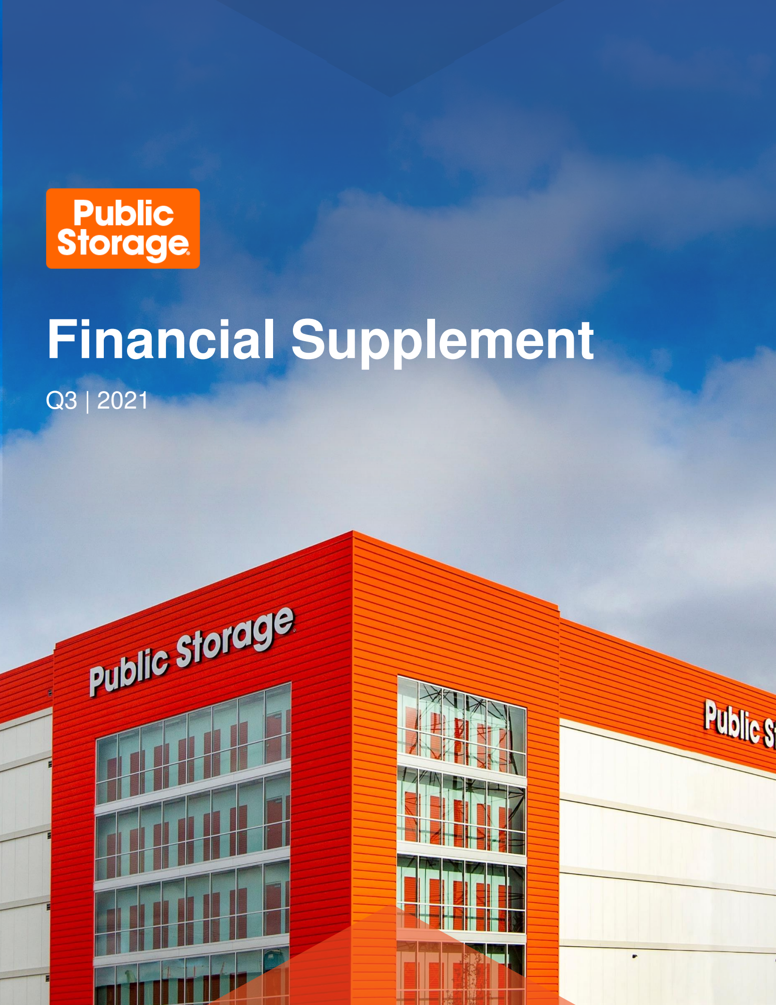 Public Storage's Q3 2021 Slide Deck