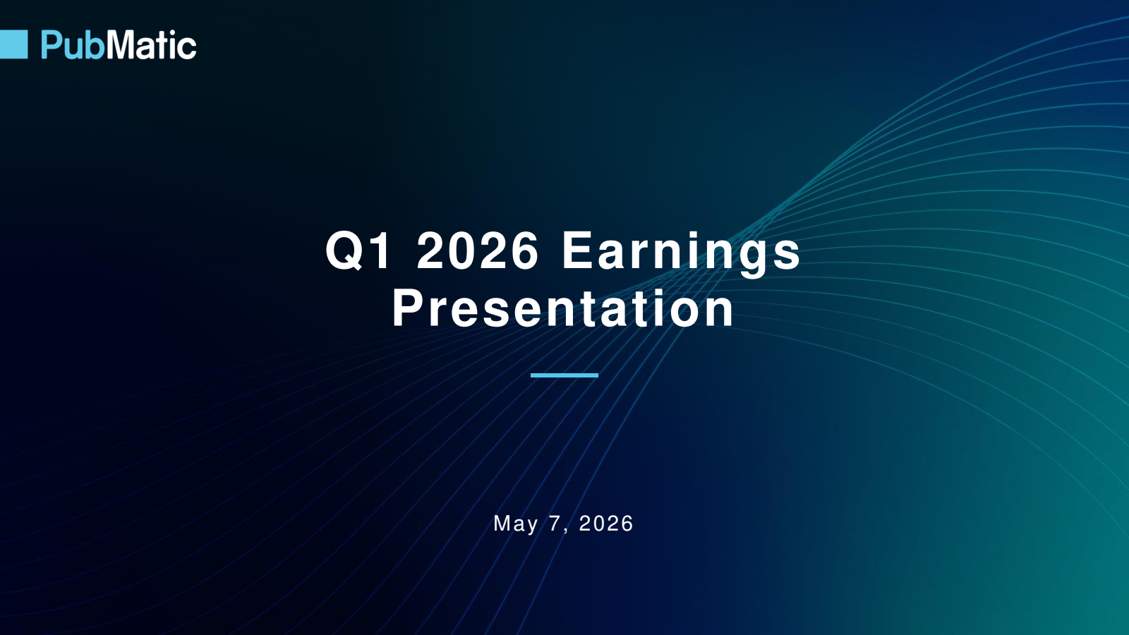 PubMatic's Q1 2026 Slide Deck