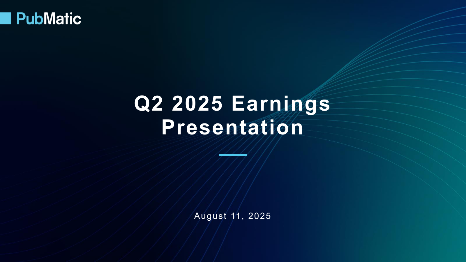 PubMatic's Q2 2025 Slide Deck