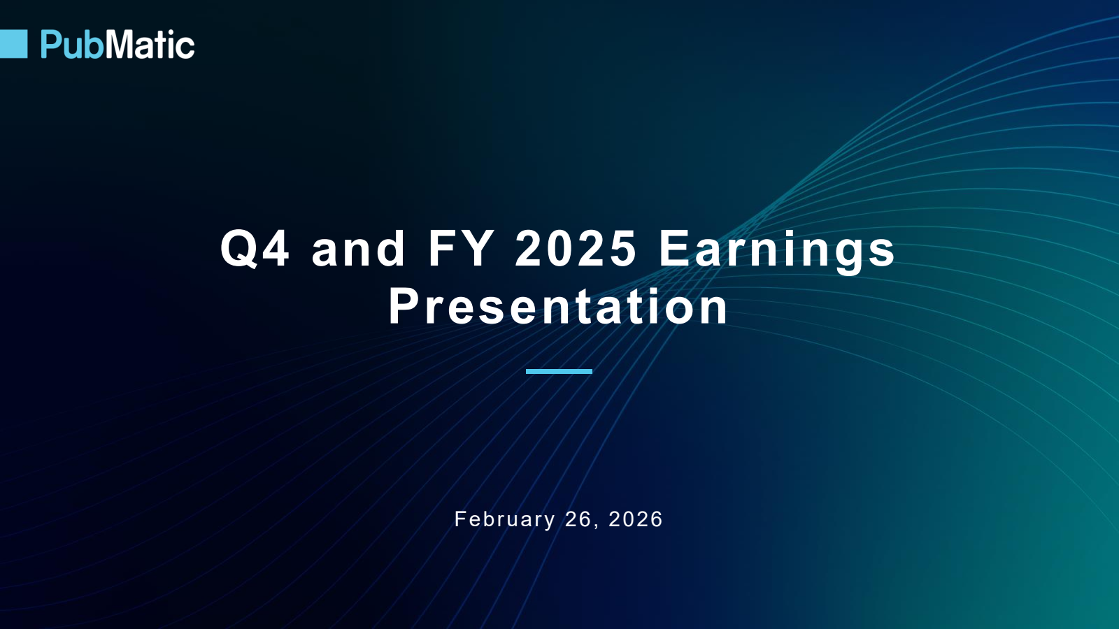 PubMatic's Q4 2025 Slide Deck