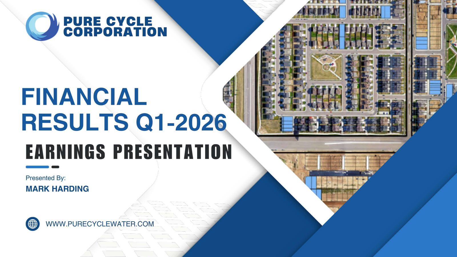 Pure Cycle's Q1 2026 Slide Deck