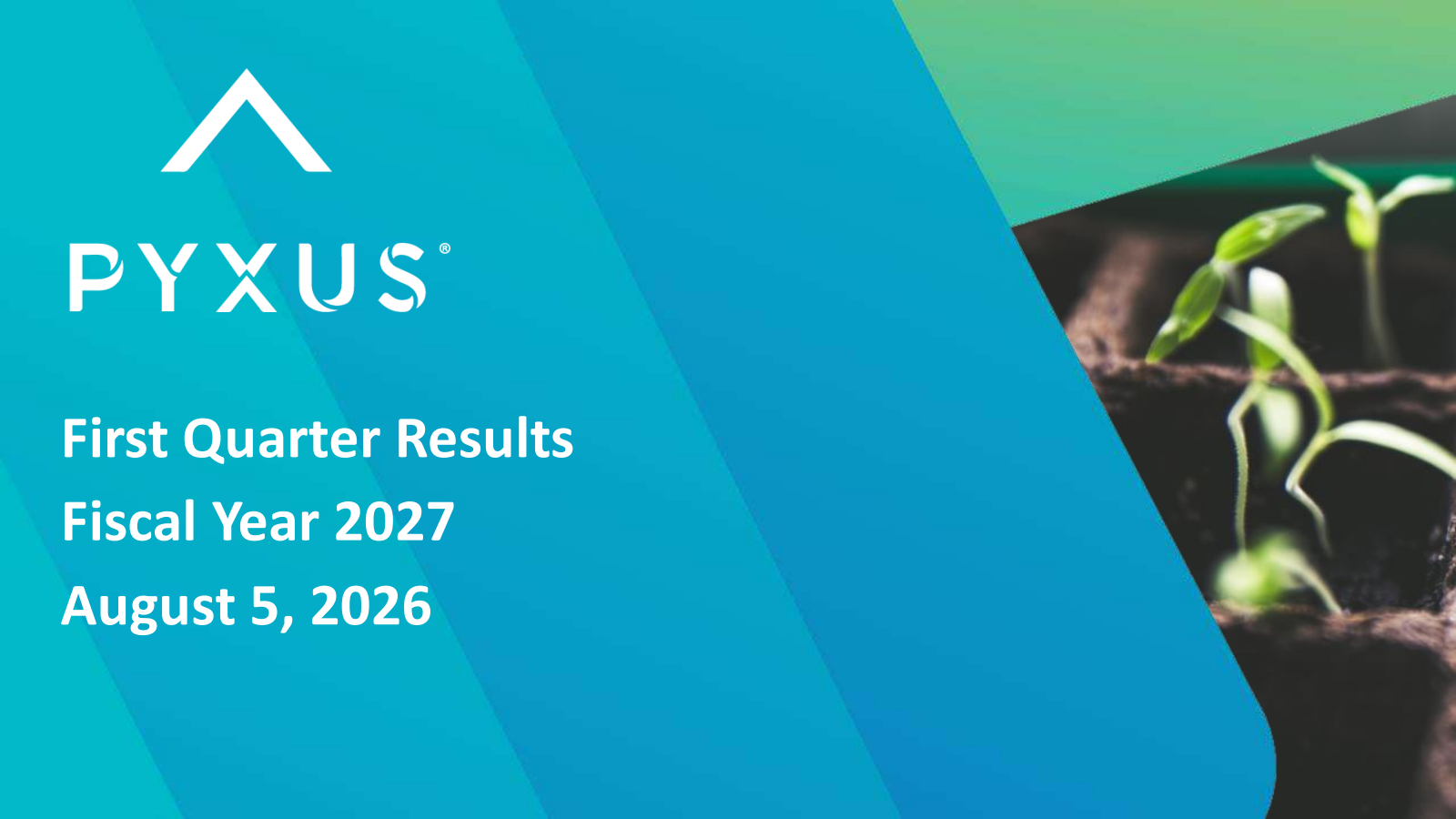 Pyxus International's Q1 2027 Slide Deck