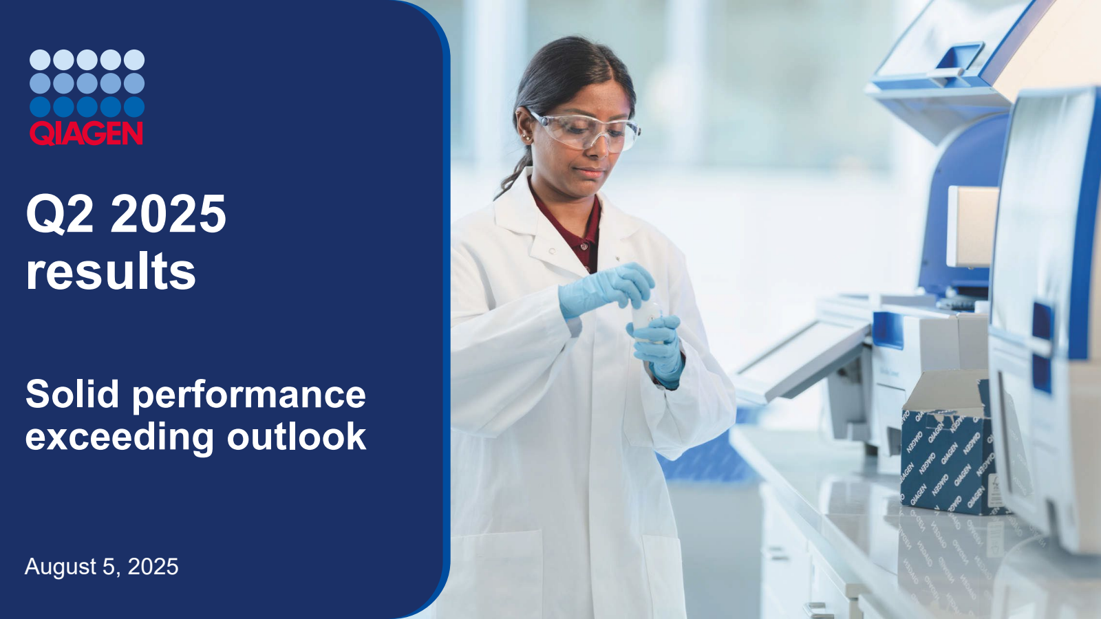 Qiagen's Q2 2025 Slide Deck