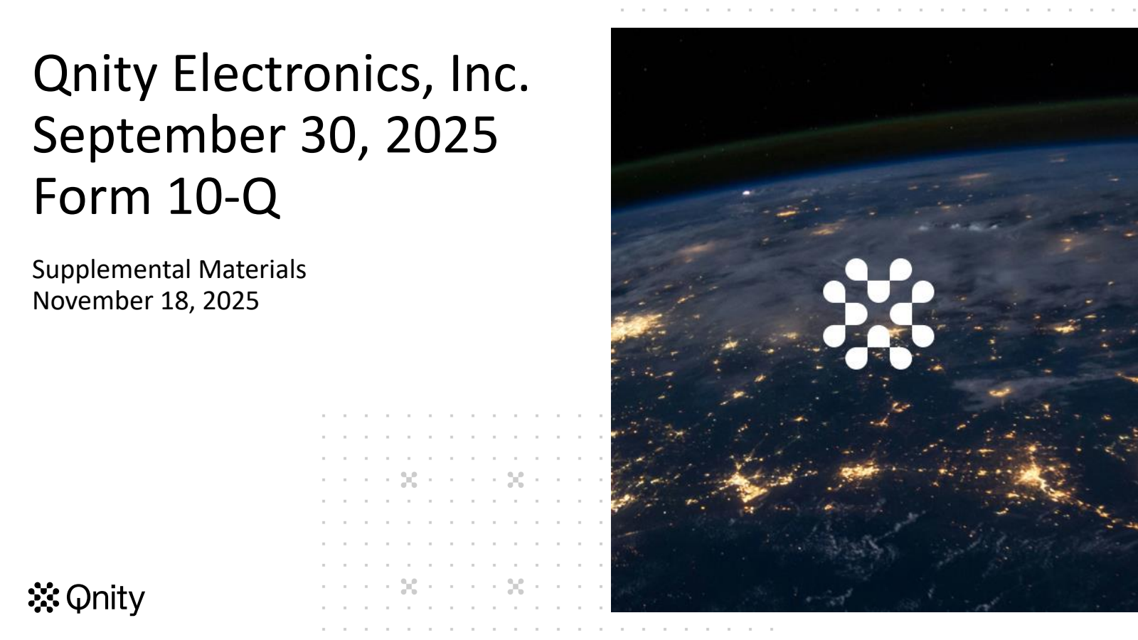 Qnity Electronics' Q3 2025 Slide Deck
