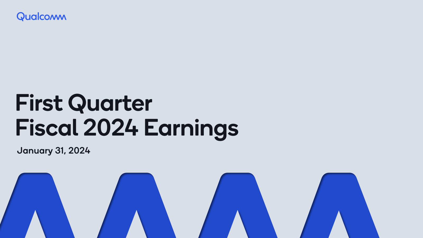 QUALCOMM's Q1 2024 Slide Deck