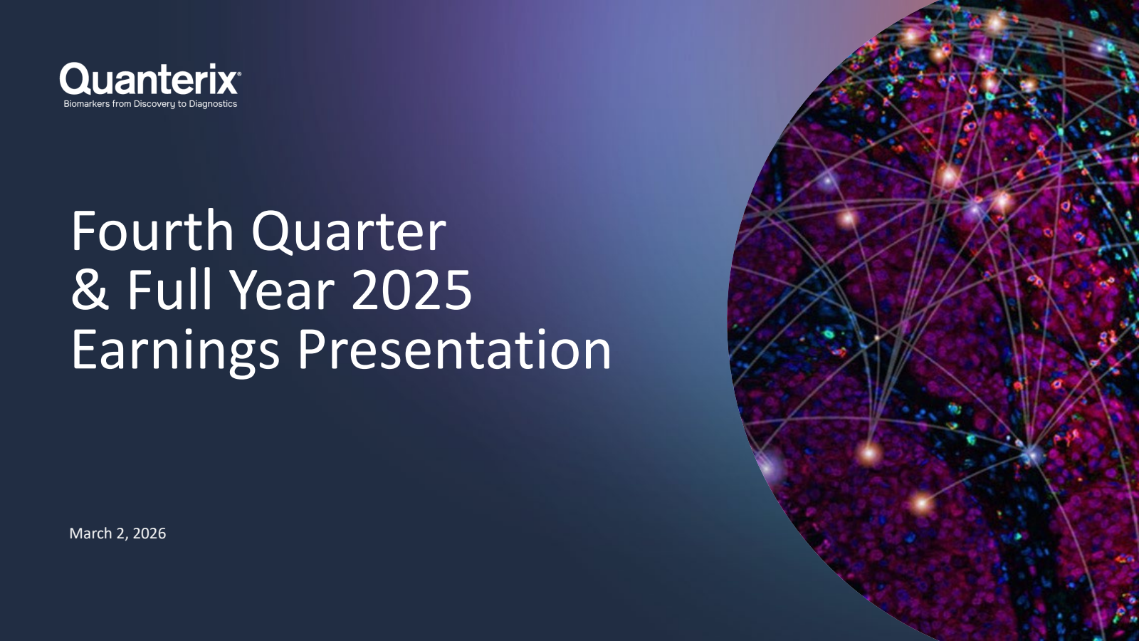 Quanterix's Q4 2025 Slide Deck