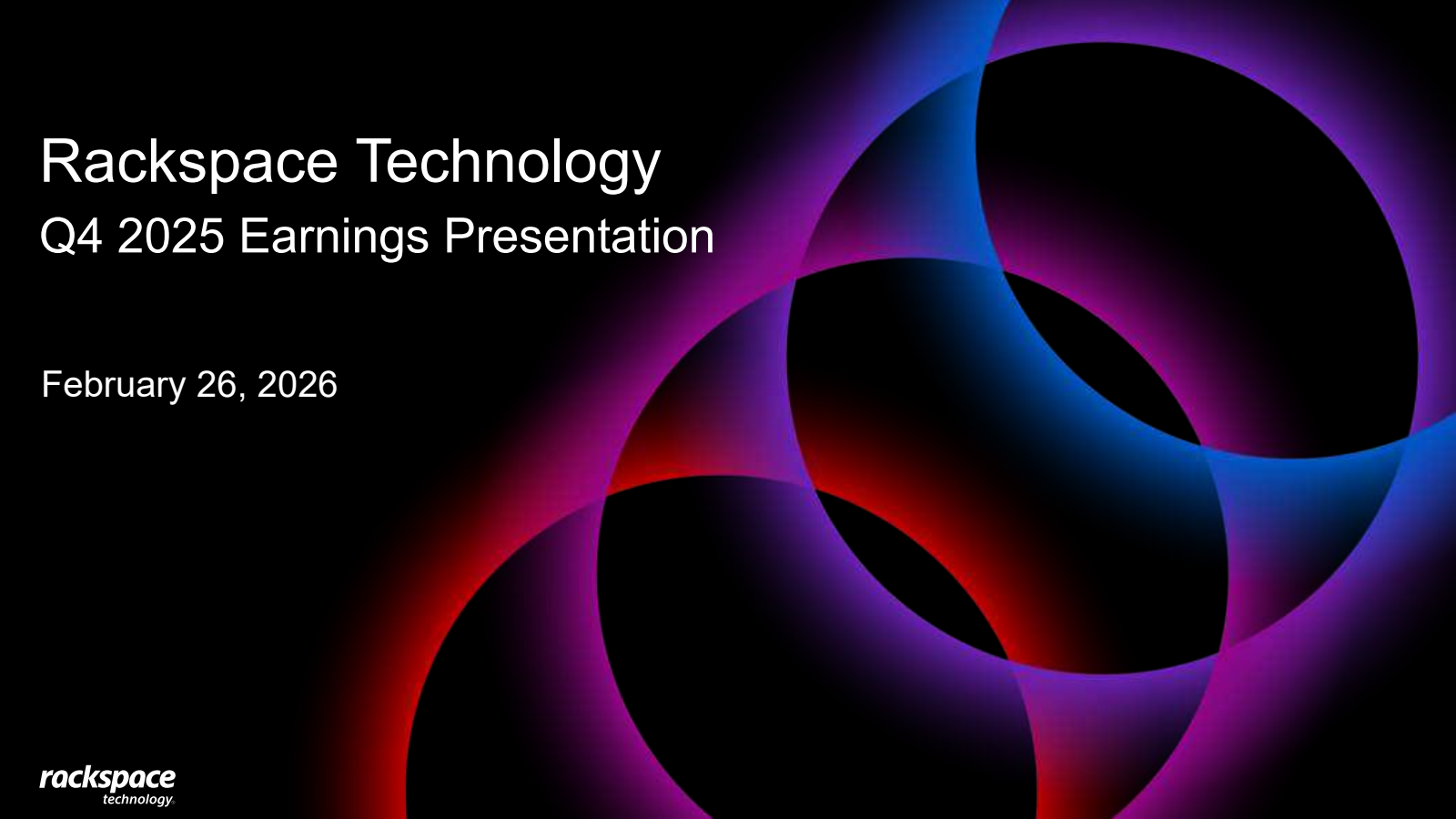 Rackspace Technology's Q4 2025 Slide Deck