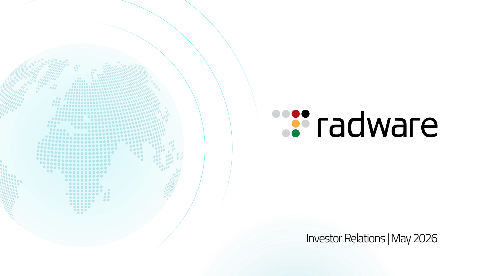 Radware's Q1 2026 Slide Deck
