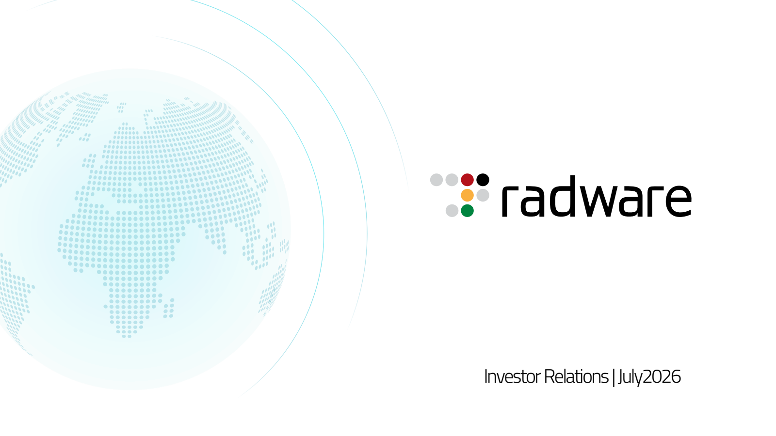 Radware's Q2 2026 Slide Deck