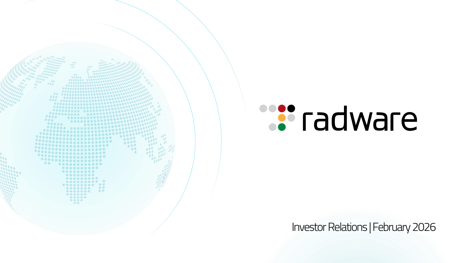 Radware's Q4 2025 Slide Deck