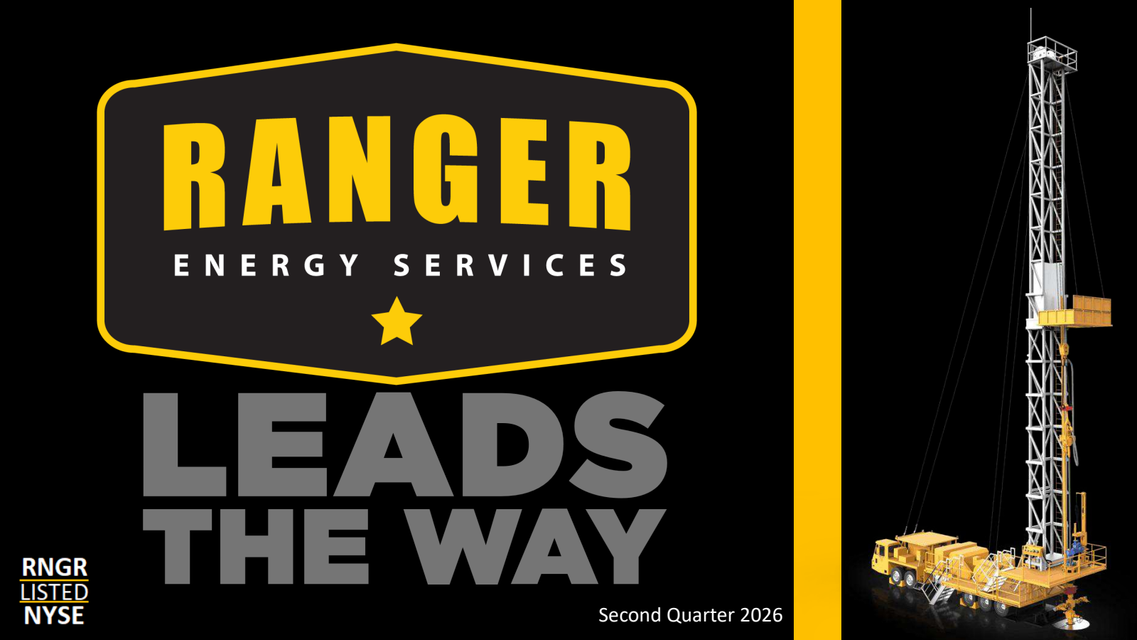 Ranger Energy Services' Q2 2026 Slide Deck