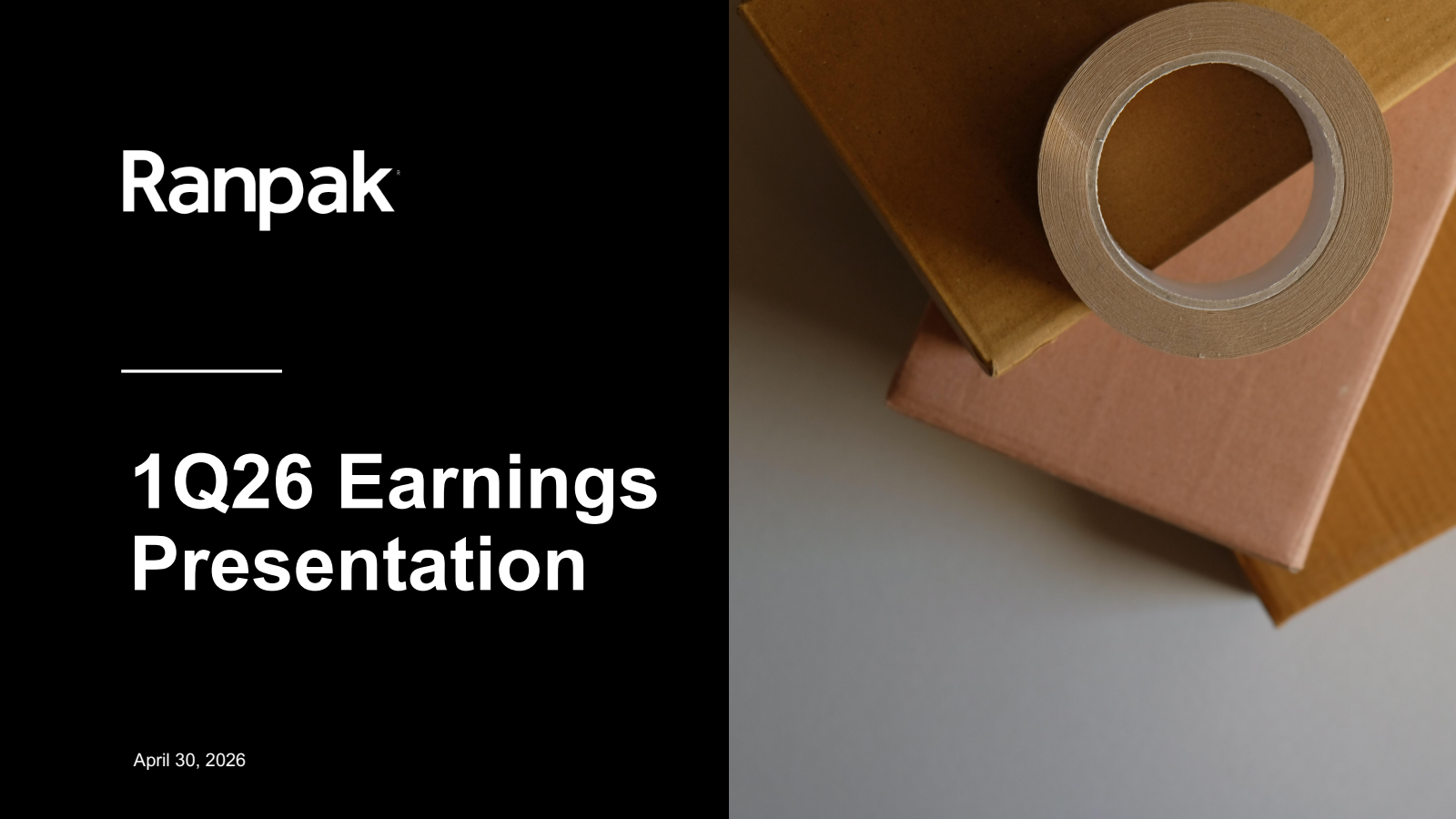 Ranpak's Q1 2026 Slide Deck