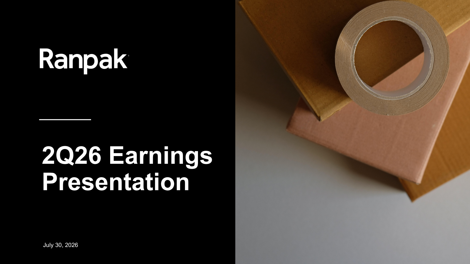 Ranpak's Q2 2026 Slide Deck