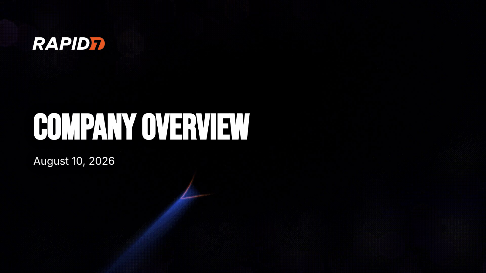 Rapid7's Q2 2026 Slide Deck