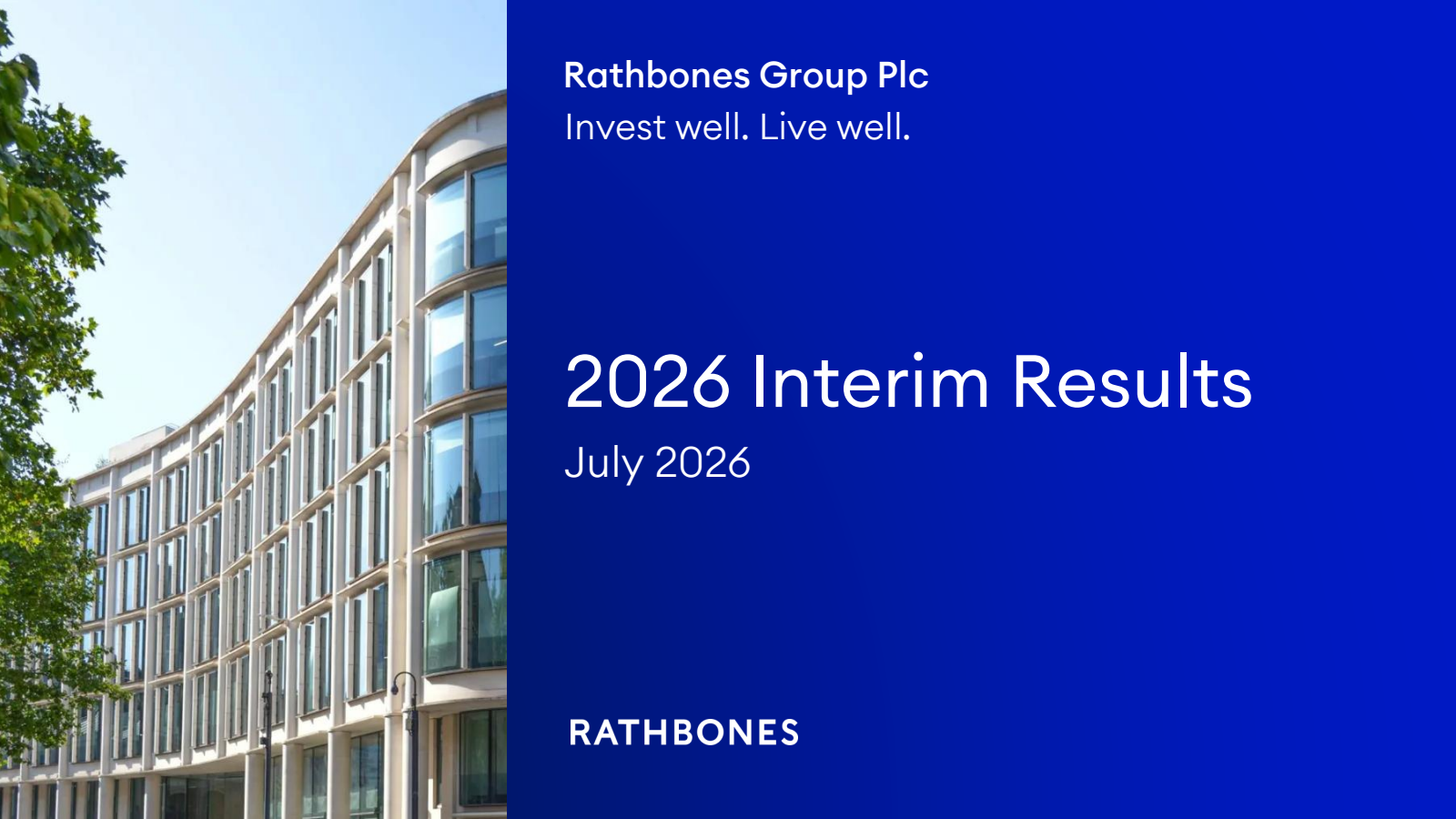 Rathbones Group's H1 2026 Slide Deck