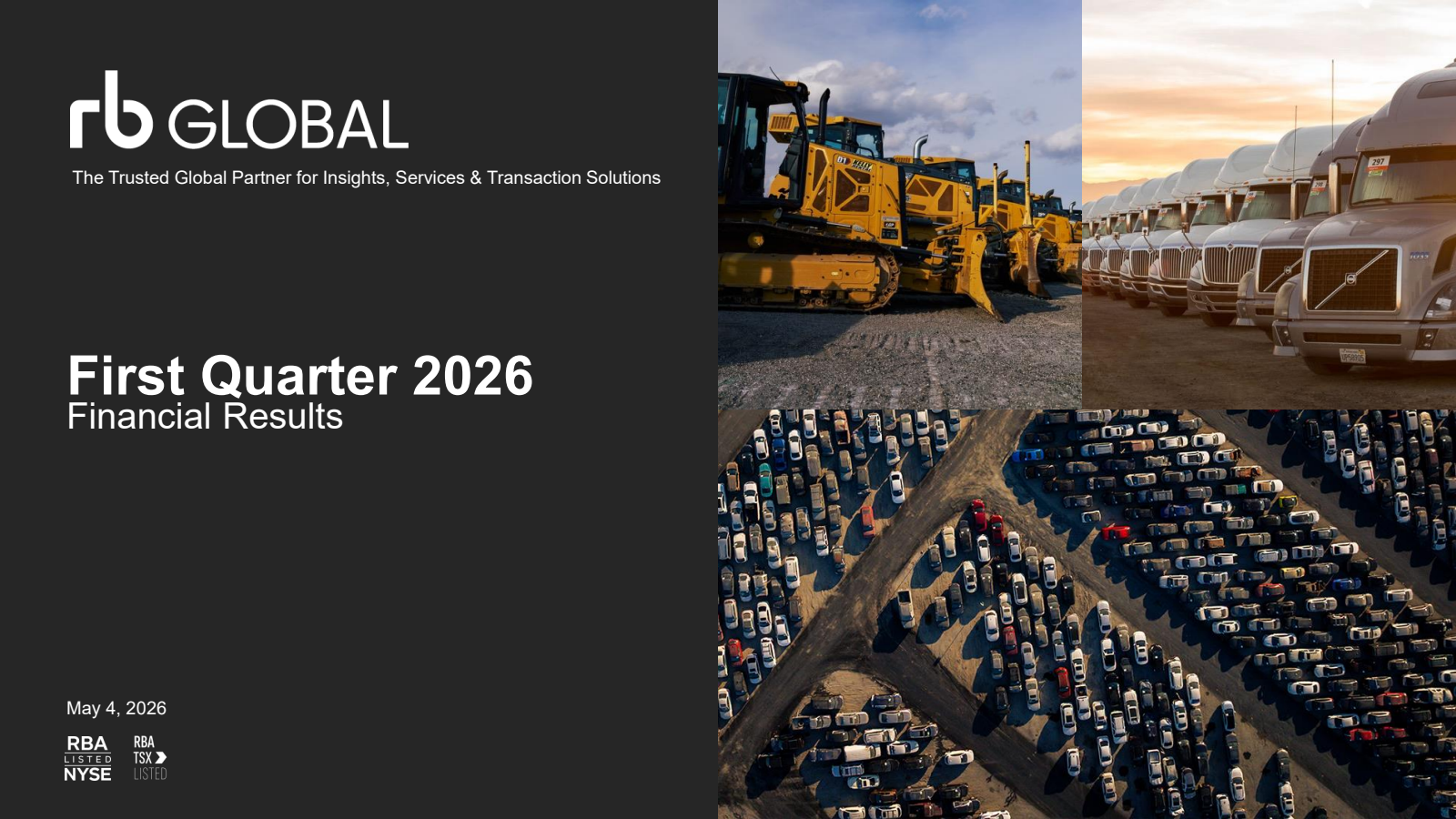 RB Global's Q1 2026 Slide Deck