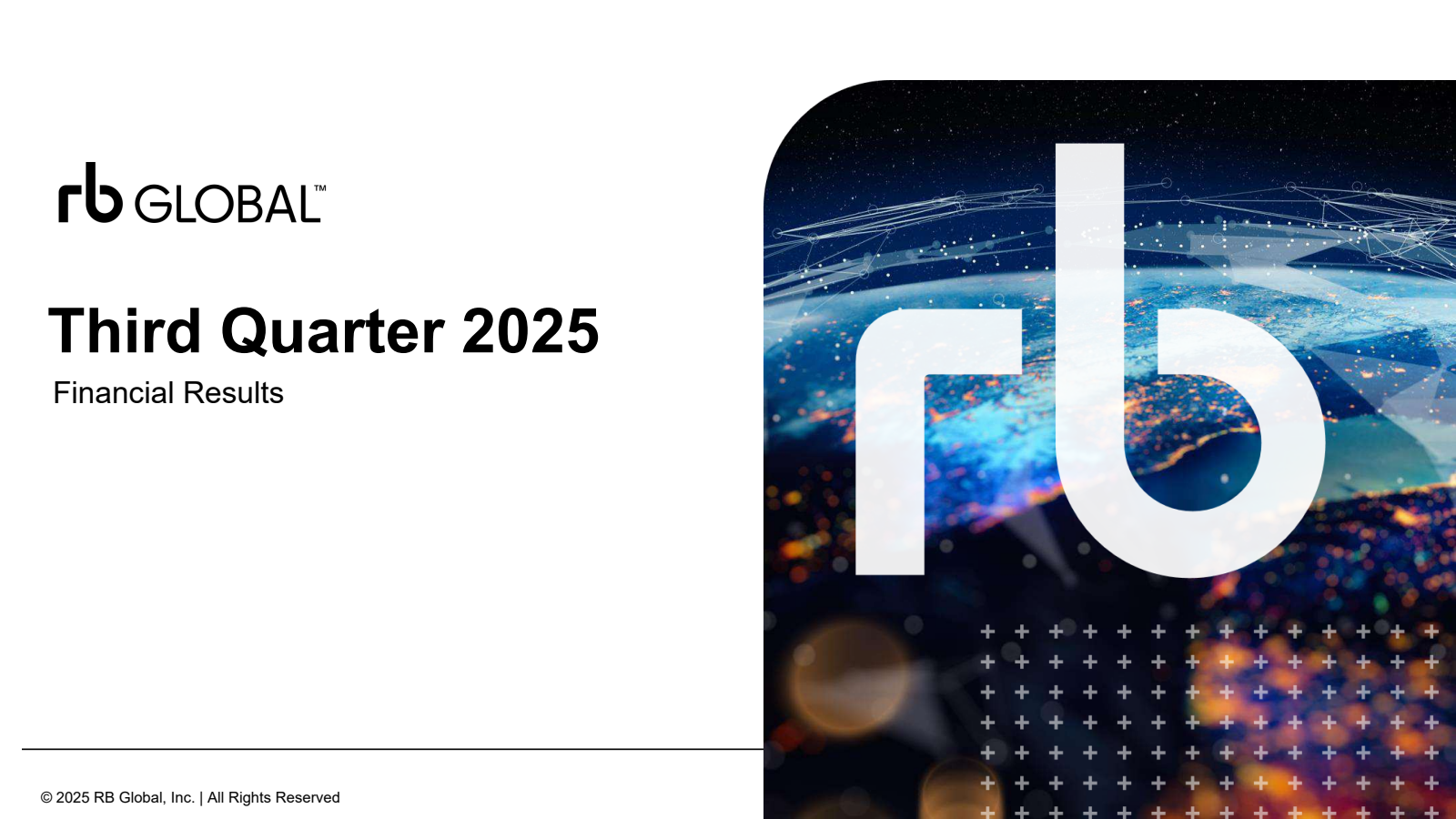 RB Global's Q3 2025 Slide Deck