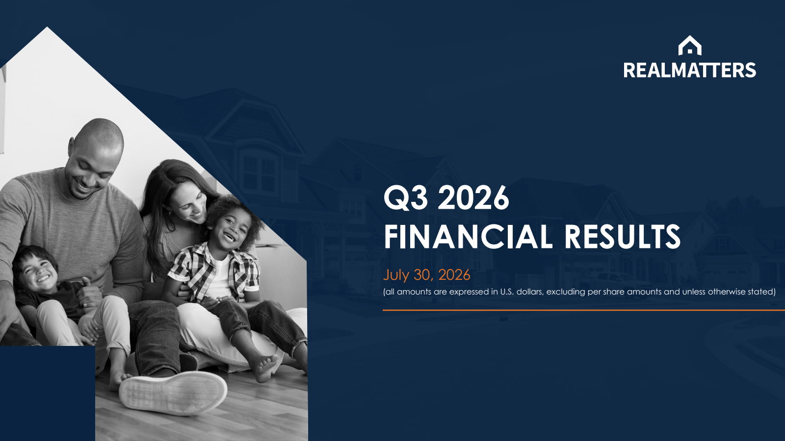 Real Matters' Q3 2026 Slide Deck