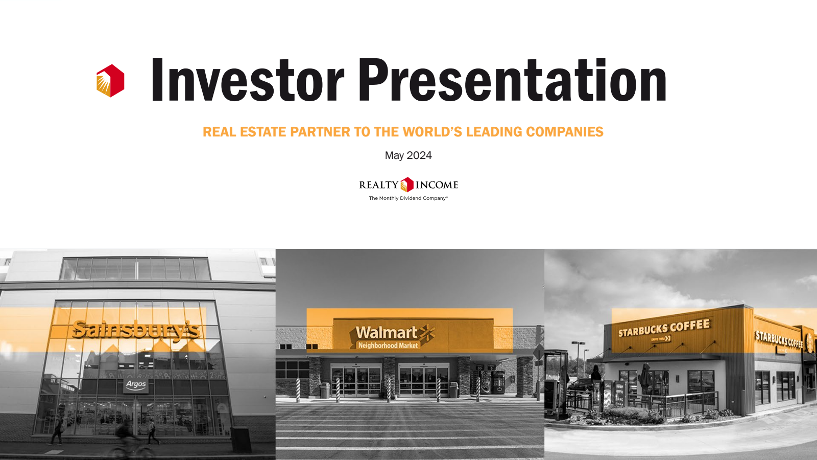 Realty Income's Q1 2024 Slide Deck