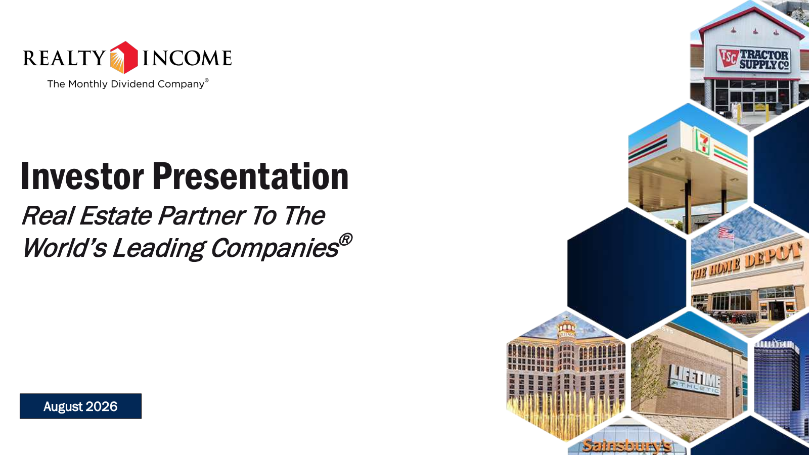 Realty Income's Q2 2026 Slide Deck