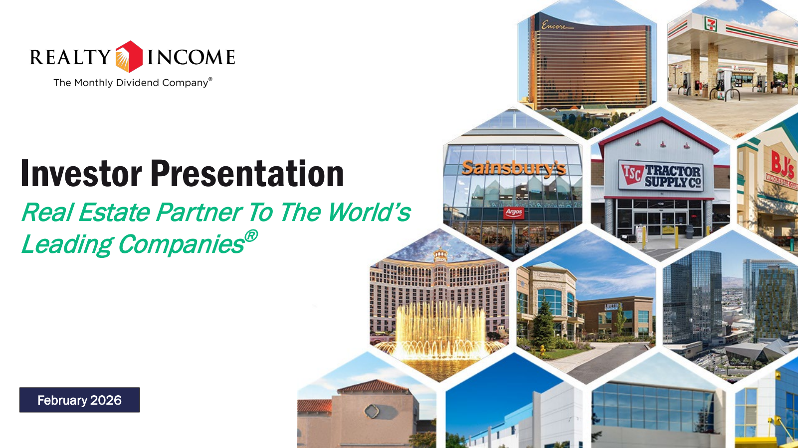 Realty Income's Q4 2025 Slide Deck