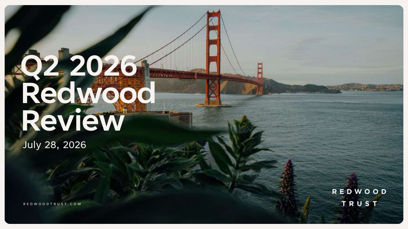 Redwood Trust's Q2 2026 Slide Deck