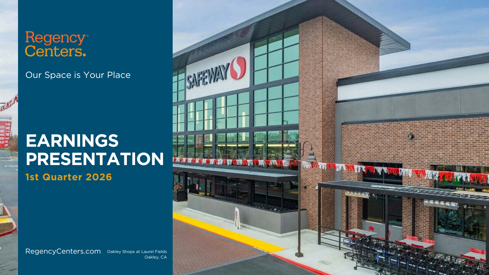 Regency Centers' Q1 2026 Slide Deck