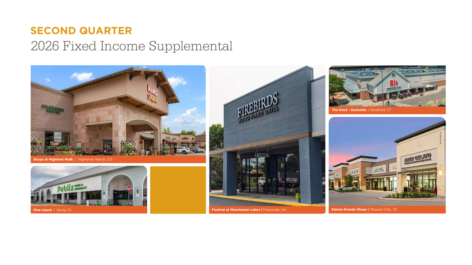 Regency Centers' Q2 2026 Slide Deck
