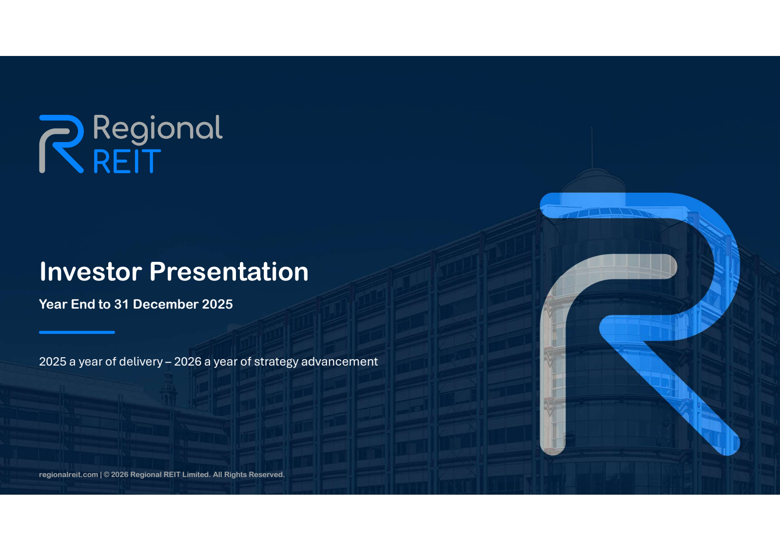 Regional REIT's Q4 2025 Slide Deck
