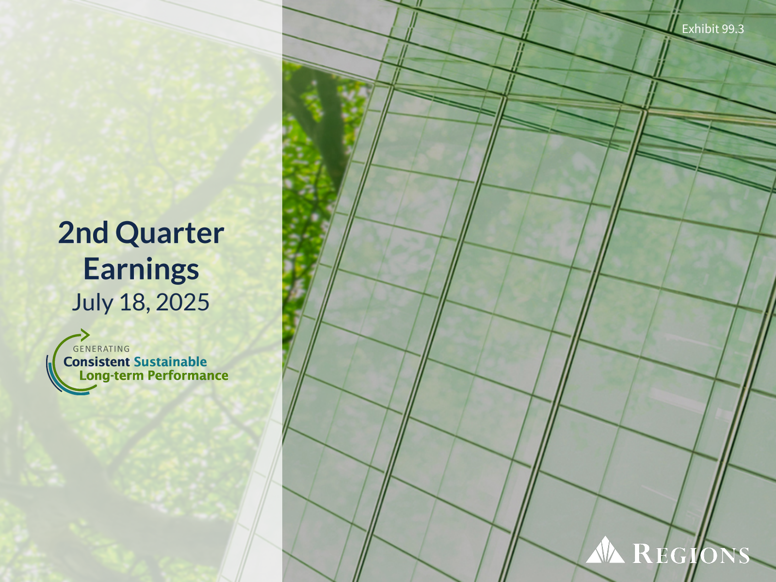 Regions Financial's Q2 2025 Slide Deck