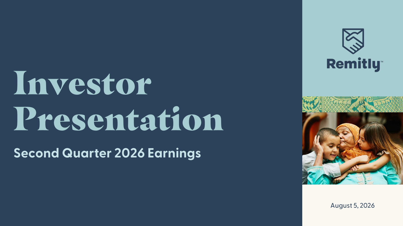 Remitly Global's Q2 2026 Slide Deck