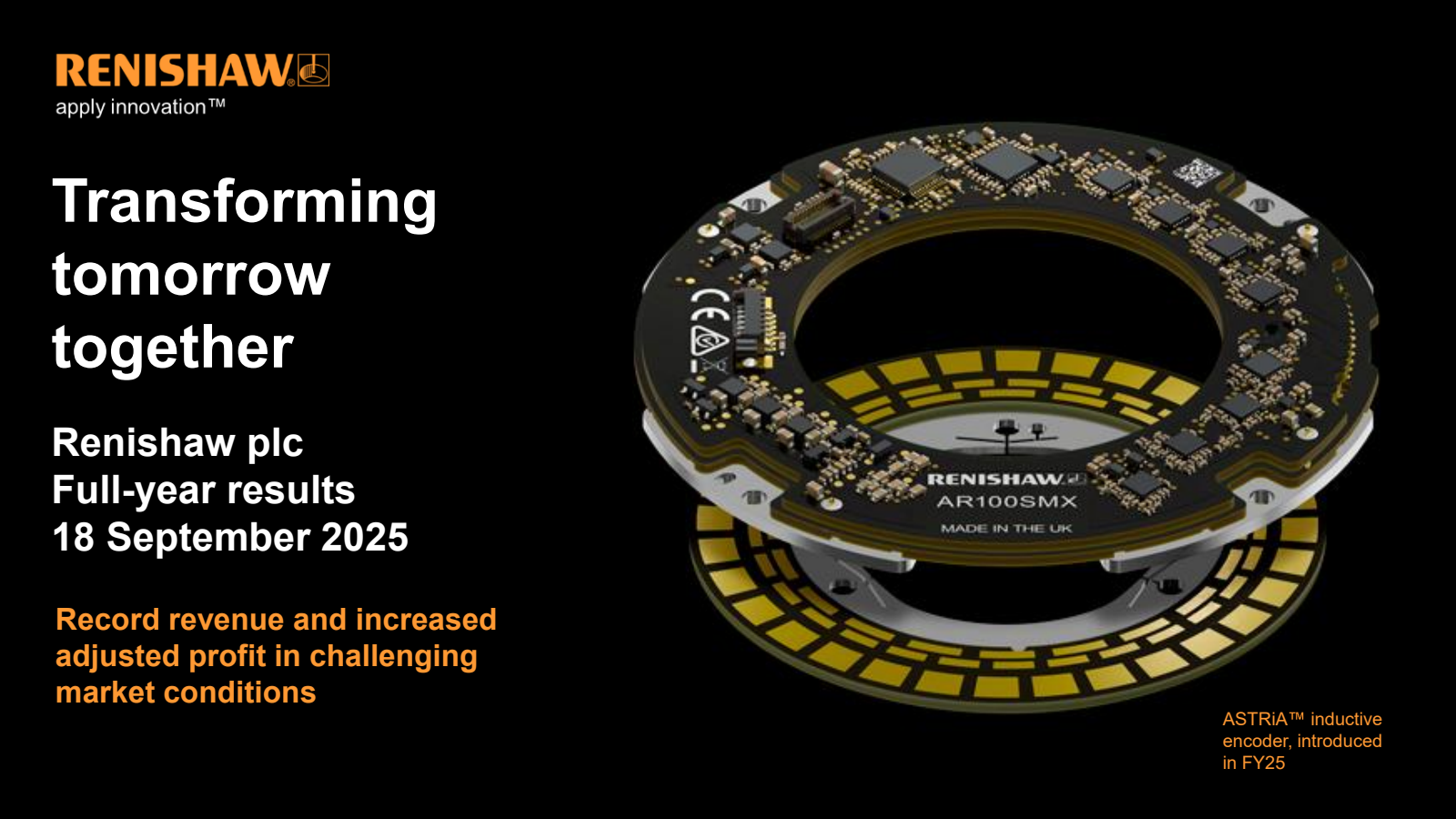 Renishaw's H2 2025 Slide Deck