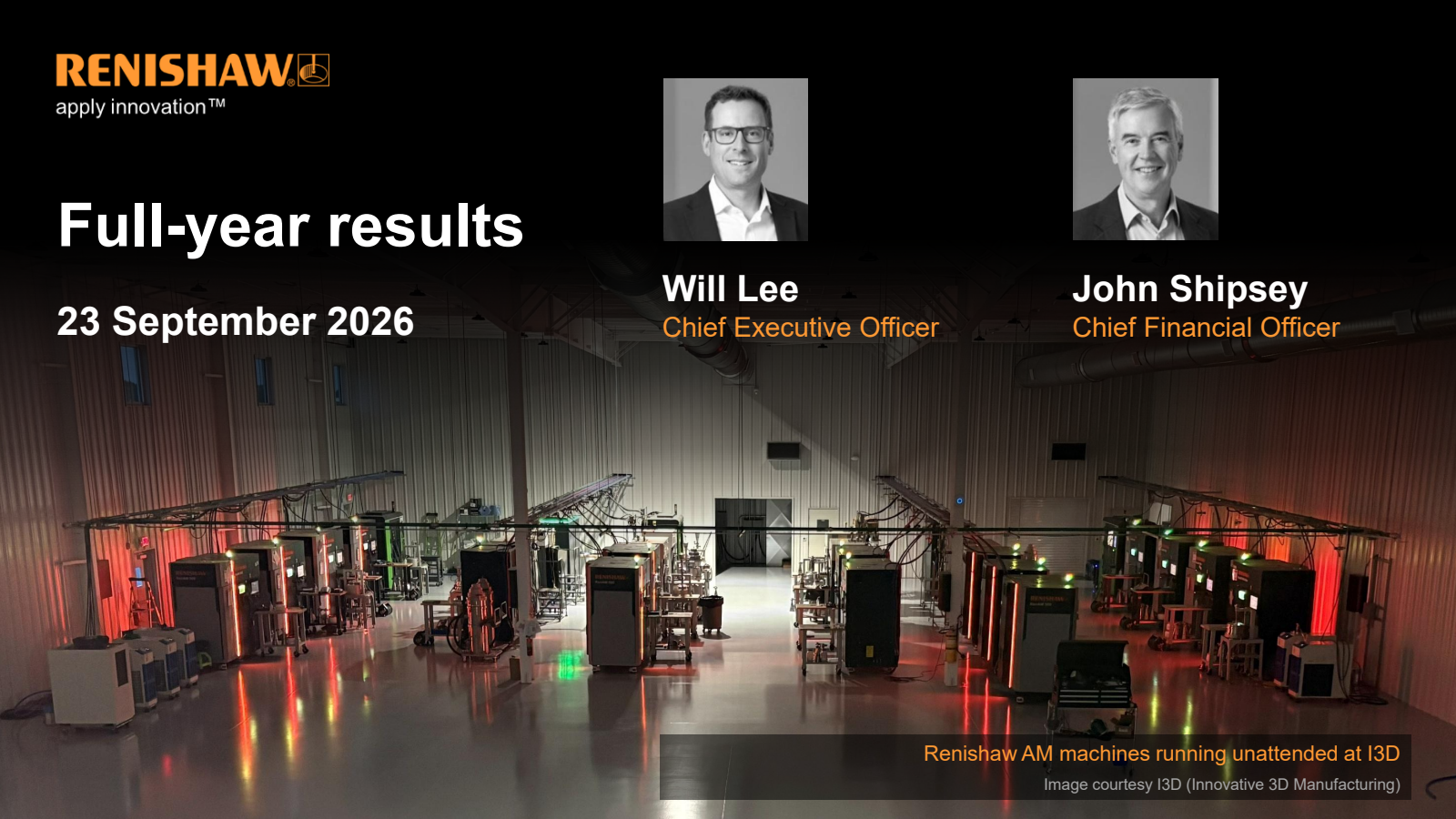 Renishaw's H2 2026 Slide Deck