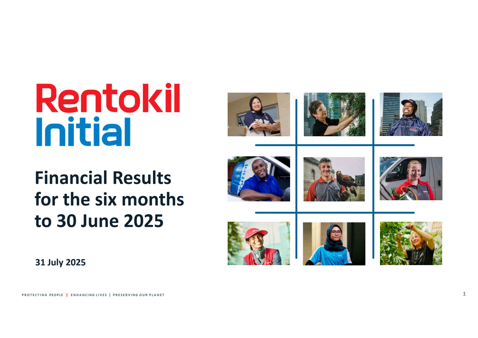 Rentokil Initial's H1 2025 Slide Deck