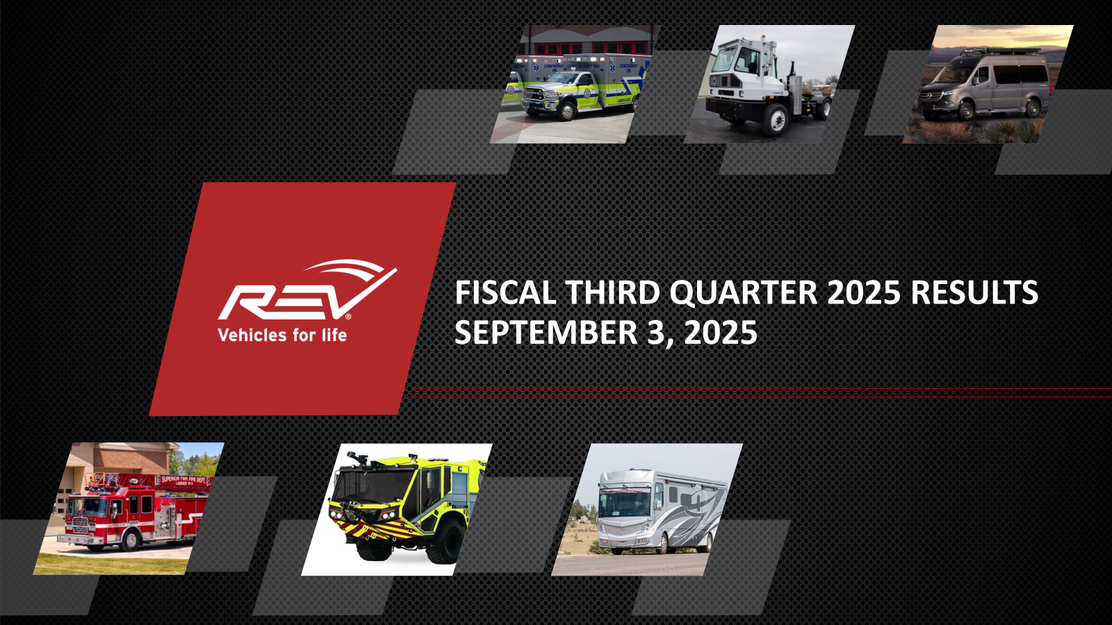 REV Group's Q3 2025 Slide Deck