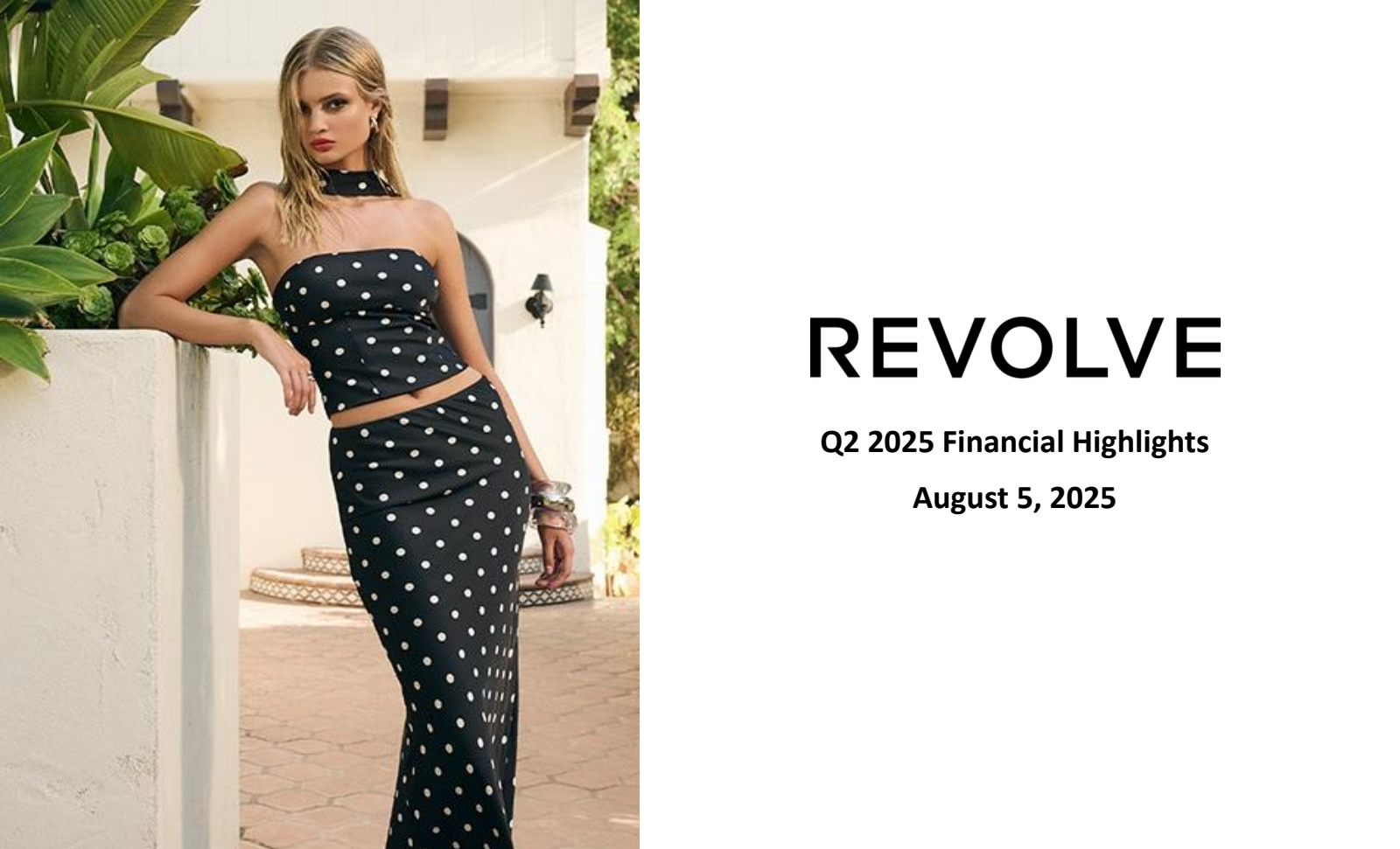 Revolve Group's Q2 2025 Slide Deck