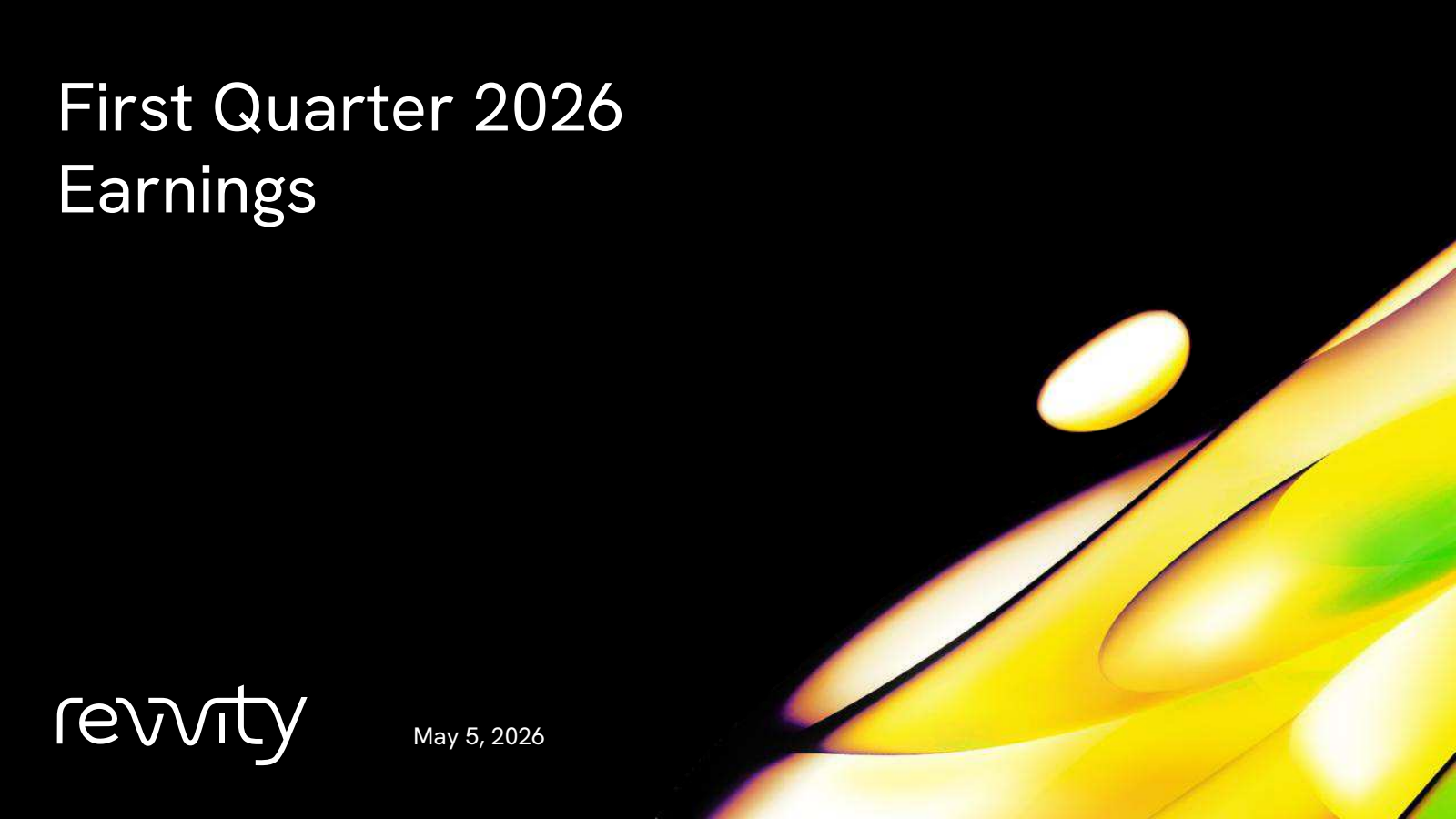 Revvity's Q1 2026 Slide Deck
