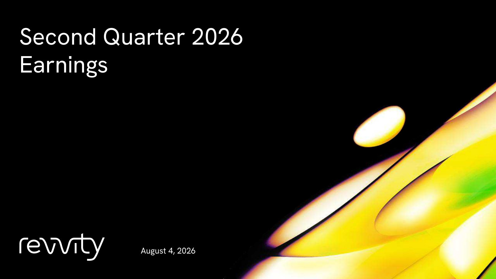Revvity's Q2 2026 Slide Deck