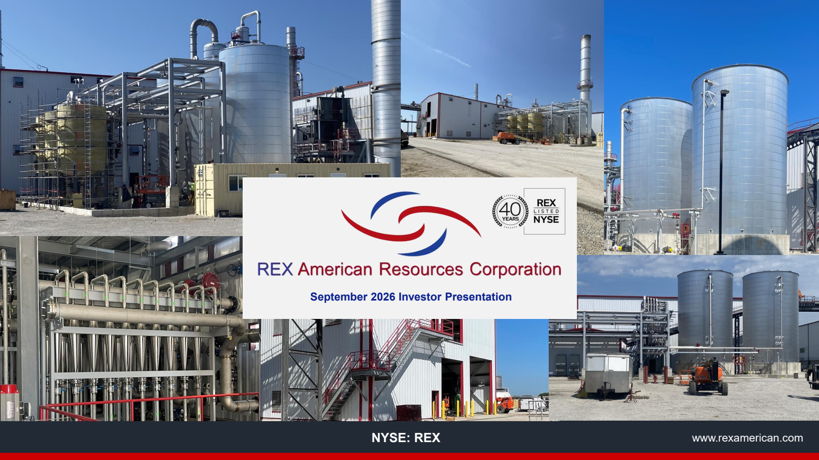 REX American Resources' Q2 2027 Slide Deck