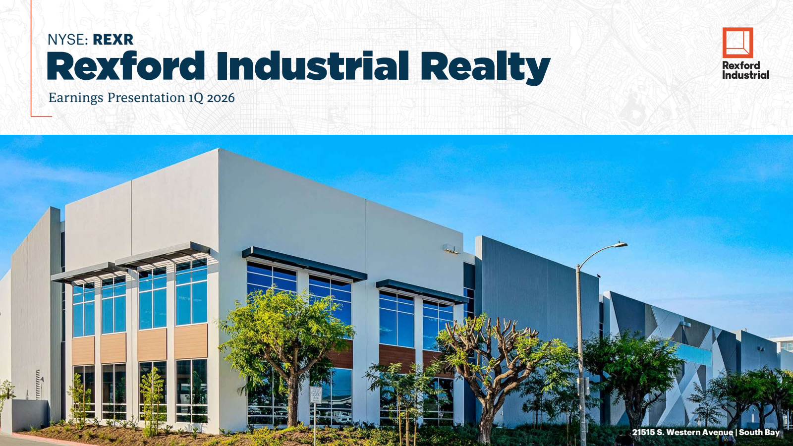 Rexford Industrial Realty's Q1 2026 Slide Deck