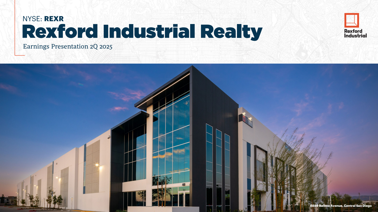 Rexford Industrial Realty's Q2 2025 Slide Deck