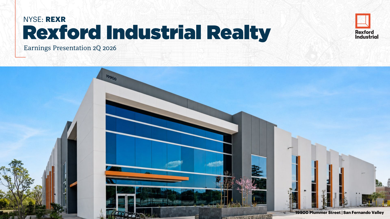 Rexford Industrial Realty's Q2 2026 Slide Deck