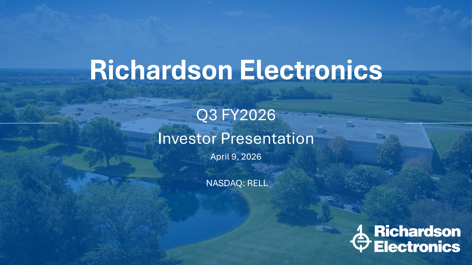 Richardson Electronics' Q3 2026 Slide Deck