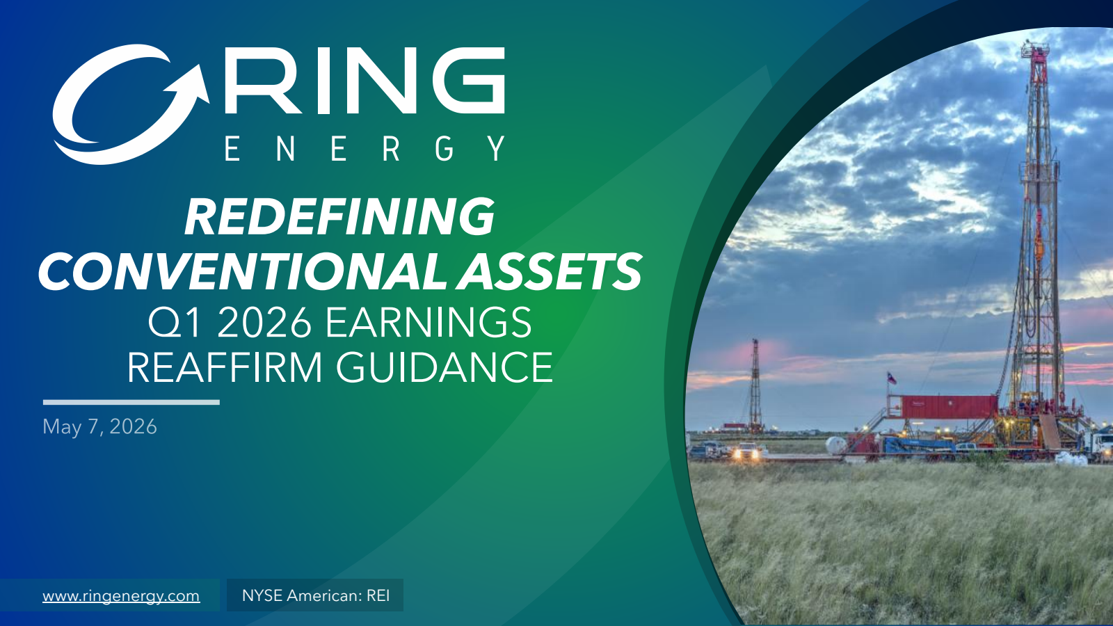 Ring Energy's Q1 2026 Slide Deck