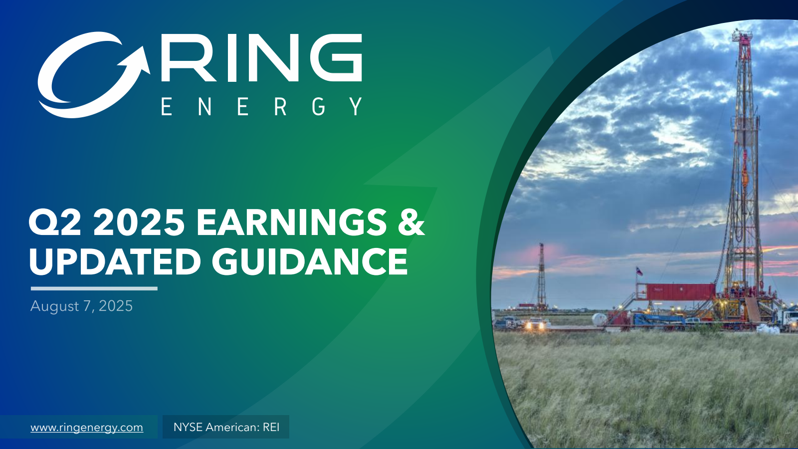 Ring Energy's Q2 2025 Slide Deck