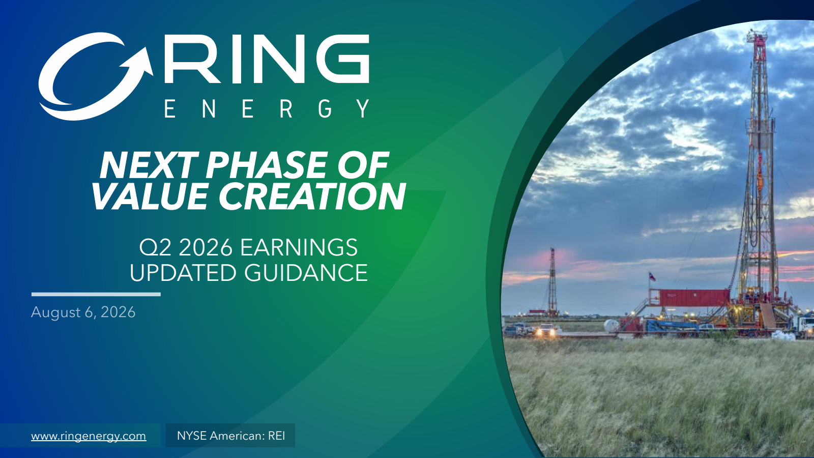 Ring Energy's Q2 2026 Slide Deck