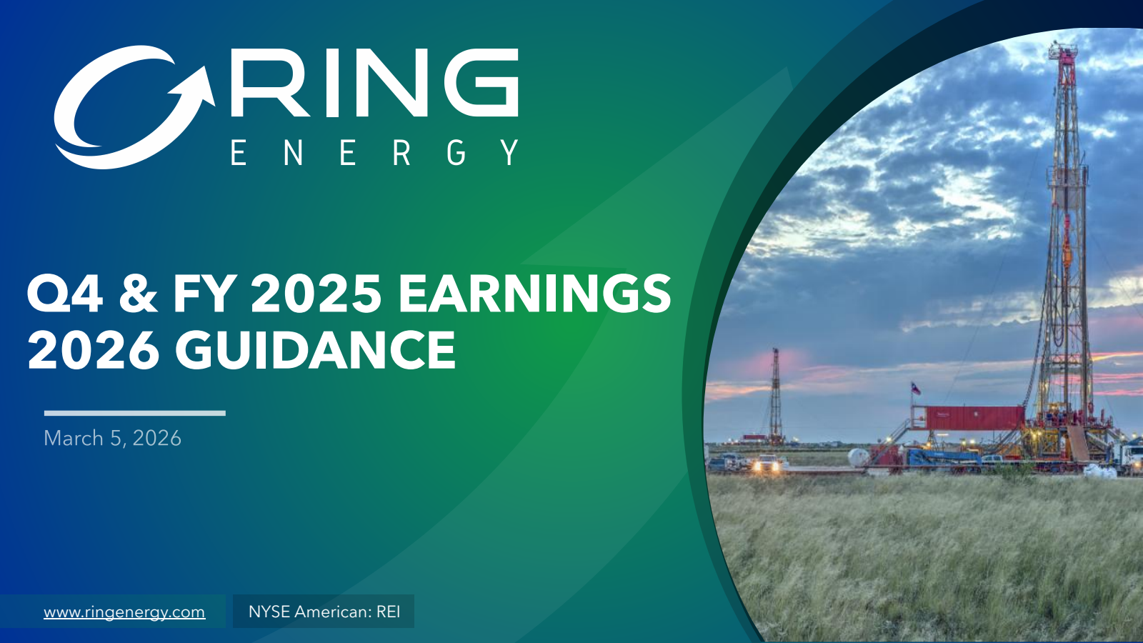 Ring Energy's Q4 2025 Slide Deck